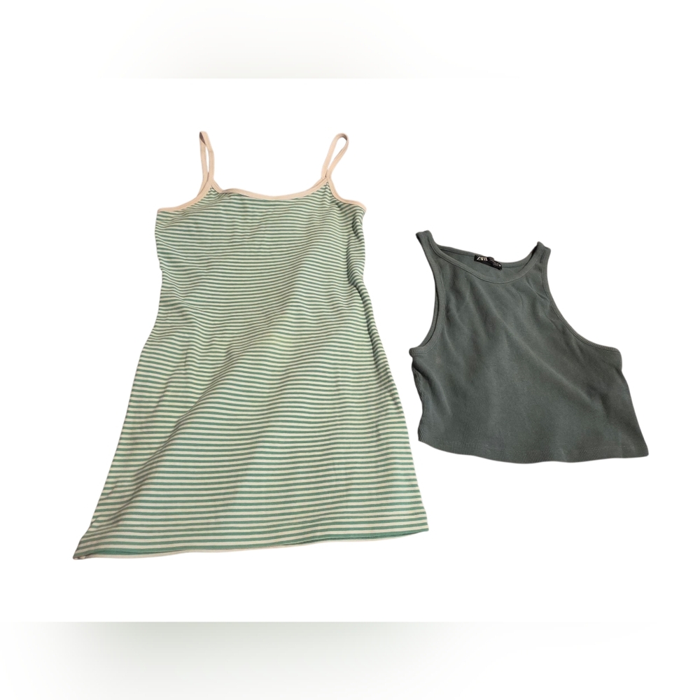 Set Of 2 Size M Tank Tops: Banana Republic & Zara